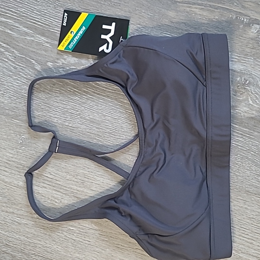 Medium sizeed TYR active sports bra gray
